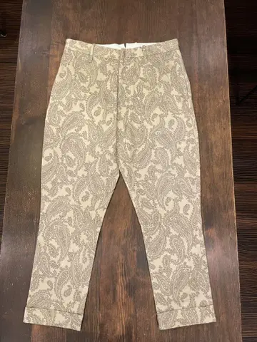 HAVERSACK ATTIRE 페이즐리 무늬 테이퍼드 팬츠 L