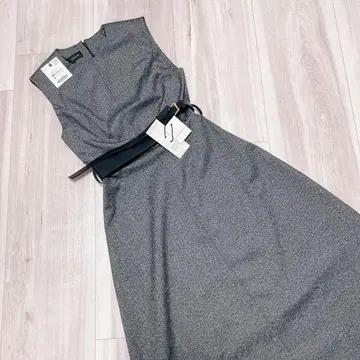자라 ZARA 벨트 포함 자카드 미디 기장 원피스 XS