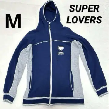 [당시 물건] SUPERLOVERS 트랙 자켓 후드티 로고 y2K