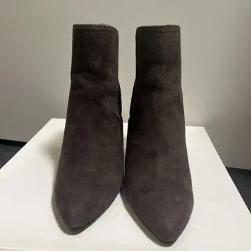 VII XII XXX 다크 브라운 스웨이드 앵클부츠