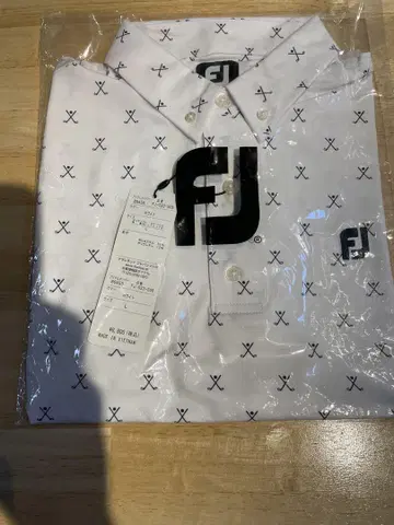 FJ 골프 셔츠 L 사이즈 화이트