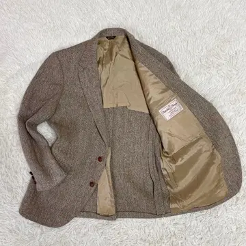 70s 80s 빈티지 해리스 트위드 자켓 XL