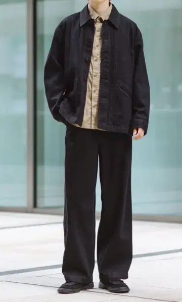 UNIQLO U 오버 사이즈 컬러 데님 자켓 블랙 XS 미사용품