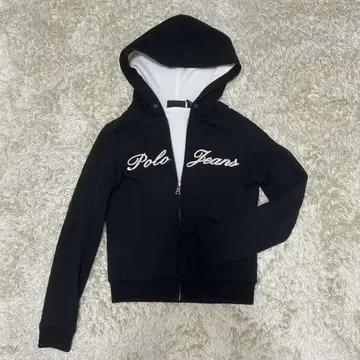 Polo Jeans Co. 풀 집업 후드티 S 블랙