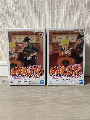 NARUTO 나루토 질풍전 이치라쿠에서의 한때 피규어 나루토 이루카 세트