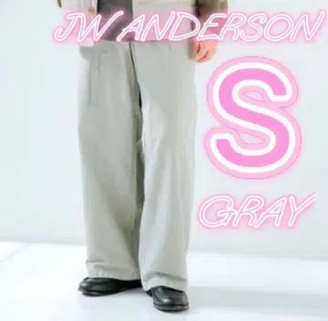 25AW 유니클로 JWANDERSON 코듀로이 워크 팬츠 그레이 S