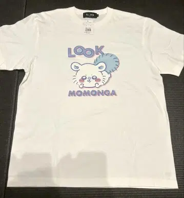 모몽가 T셔츠 레트로 인쇄풍 L사이즈
