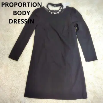 프로포션 바디 드레싱 비쥬 초커 미니 원피스 M