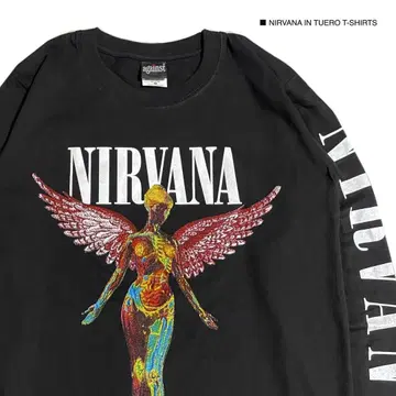 NIRVANA 닐바나 L 사이즈 긴팔 롱 T셔츠 밴드 T