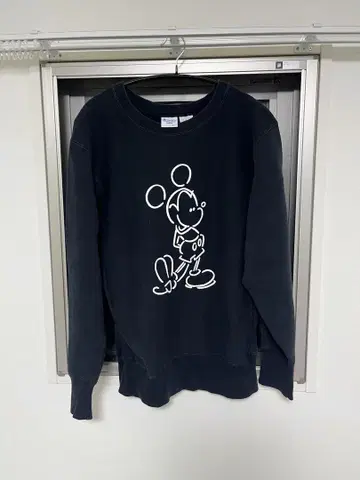 Beams 별주 Champion 미키 콜라보 맨투맨 L