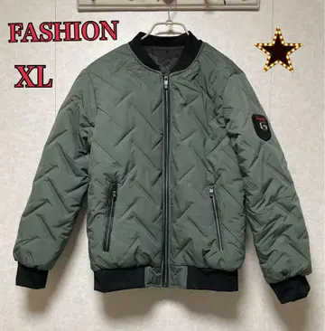 [ FASHION ] 충전솜 블루종 자켓 남성용 XL 카키