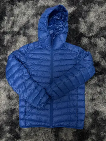 UNIQLO 후드 부착 다운 자켓 S 파랑