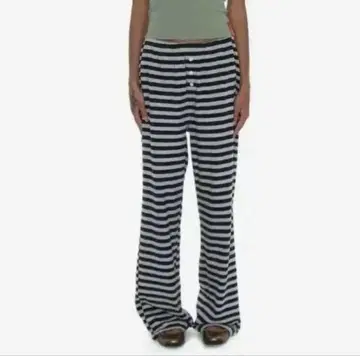 PARTIMENTO Button Wide Leg Jersey Pants