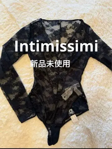 Intimissimi 블랙 레이스 긴팔 바디수트 S 새상품