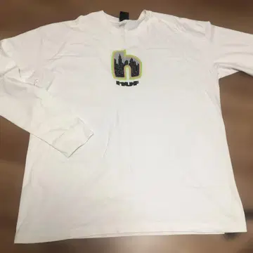 HUF 화이트 긴팔 티셔츠 XXL 클리닝 완료