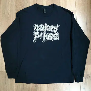 새상품급 NUKEY PIKES 긴팔 T셔츠 롱티 펑크 하드코어