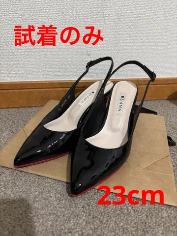 [컨디션 최상] DIANA 펌프스 블랙 레드 밑창 23cm