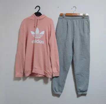 묶음 판매*코디 판매*아디다스 오리지널*adidas*핑크 후드티*M