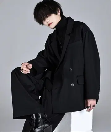 ADRER 더블 크로스 루즈 테일러드 더블 자켓