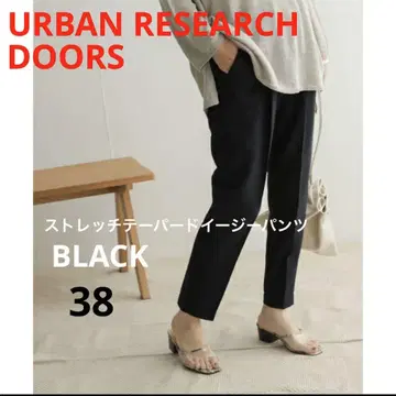 DOORS 스트레치 테이퍼드 이지 팬츠 블랙 38 사이즈 어반 리서치