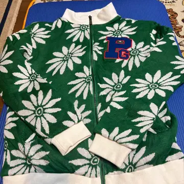 PG 파리게이츠 로고 집업 니트 자켓 골프 여성용