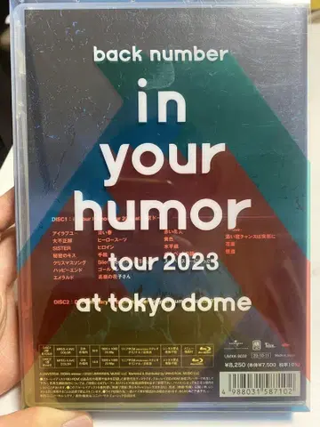back number in your humor tour 2023