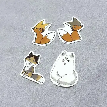 하이큐 미니 다이컷 스티커 세트 동물ver. 전국 이나리자키