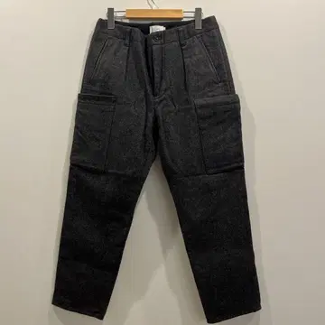 STILL BY HAND 다크 그레이 카고 팬츠