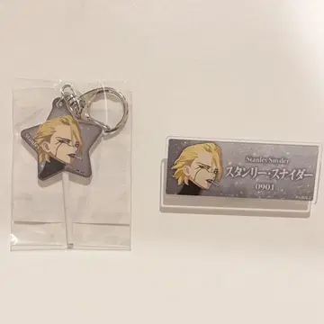 Dr.STONE 스탠리 아크릴 네임 배지 캔디 키링