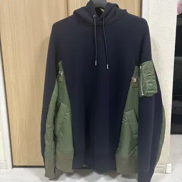 sacai MA-1 이소재 절개 Sponge Sweat