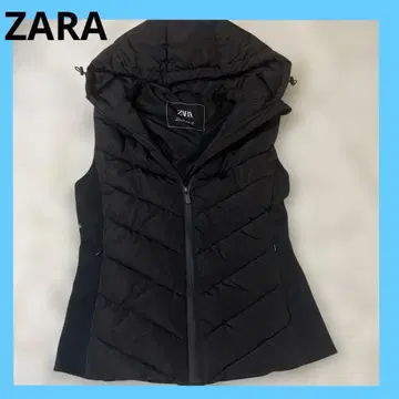 ZARA 자라 슬림 스타일 다운 베스트 블랙 새상품급 L