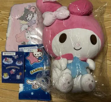 [ 4개 세트 ] 산리오 마이멜로디 제일복권 봉제 인형 백 타월 앨범