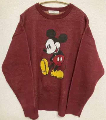 Disney 미키마우스 니트 스웨터 레트로