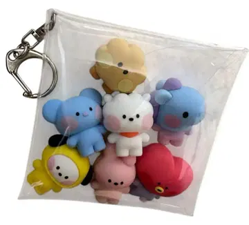 미사용 BT21 목욕공 minini 컴플리트 키링 케이스 포함