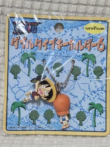 [원피스] 더블 타입 키링 6 루피&나미