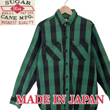 사이즈 S 14-14 1/2 SUGER CANE 플란넬 셔츠 T3004