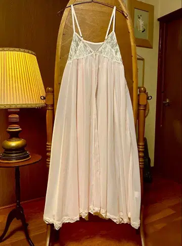 70s 유럽 프랑스 빈티지 핑크 원피스 구제 의류 앤티크