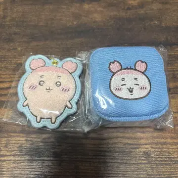복슬복슬 사가 자수 키링 미니 파우치 헌책방 카니쨩