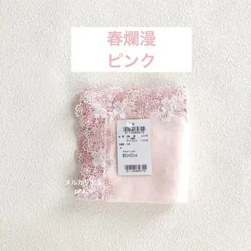 치카자와 레이스 봄 만개 핑크 1장