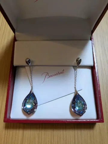Baccarat 플뢰르 드 푸시데릭 체인 귀걸이