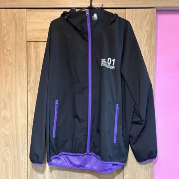 GU 윈드프루프 쉘 후드티 EVANGELION 블랙 XL