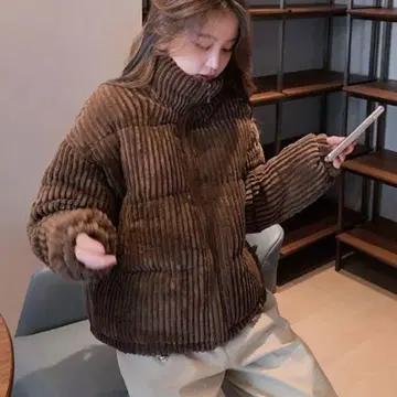 보아 자켓 브라운 코듀로이 하이넥 자켓 ZOZOTOWN