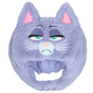 고양이 얼굴 디자인의 복슬복슬 모자