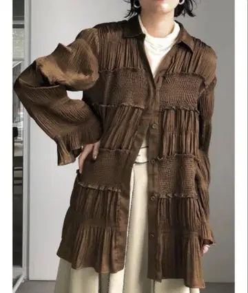 SHIRRING PLEATS BLOUSE / Ameri vintage