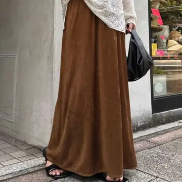 새상품 CIAOPANIC TYPY 스웨이드 스커트