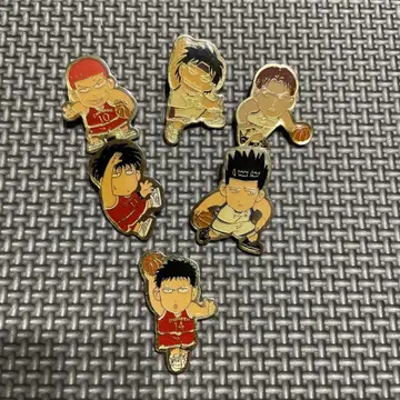 슬램덩크 농구 선수 핀 배지 6개 세트
