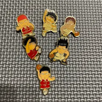 슬램덩크 농구 선수 핀 배지 6개 세트
