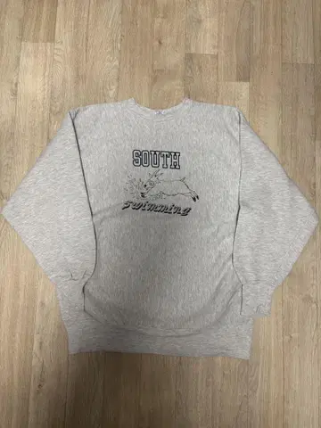 90년대 Champion 리버스 위브 그레이 스웨트 셔츠 L