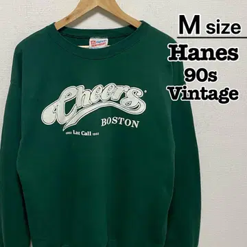 90s Hanes 맨투맨 M 그린 드라마 Cheers USA 구제 의류