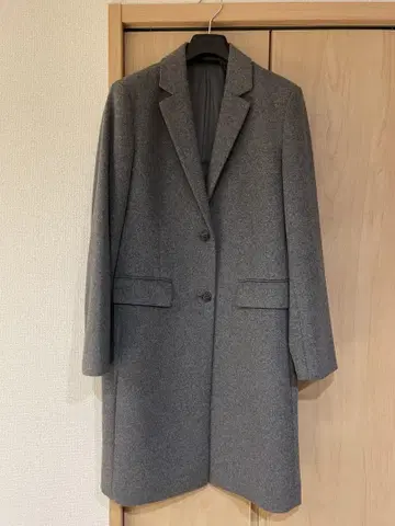 UNIQLO 울 캐시미어 체스터 코트 그레이